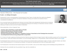 Tablet Screenshot of kroatien-recht.com